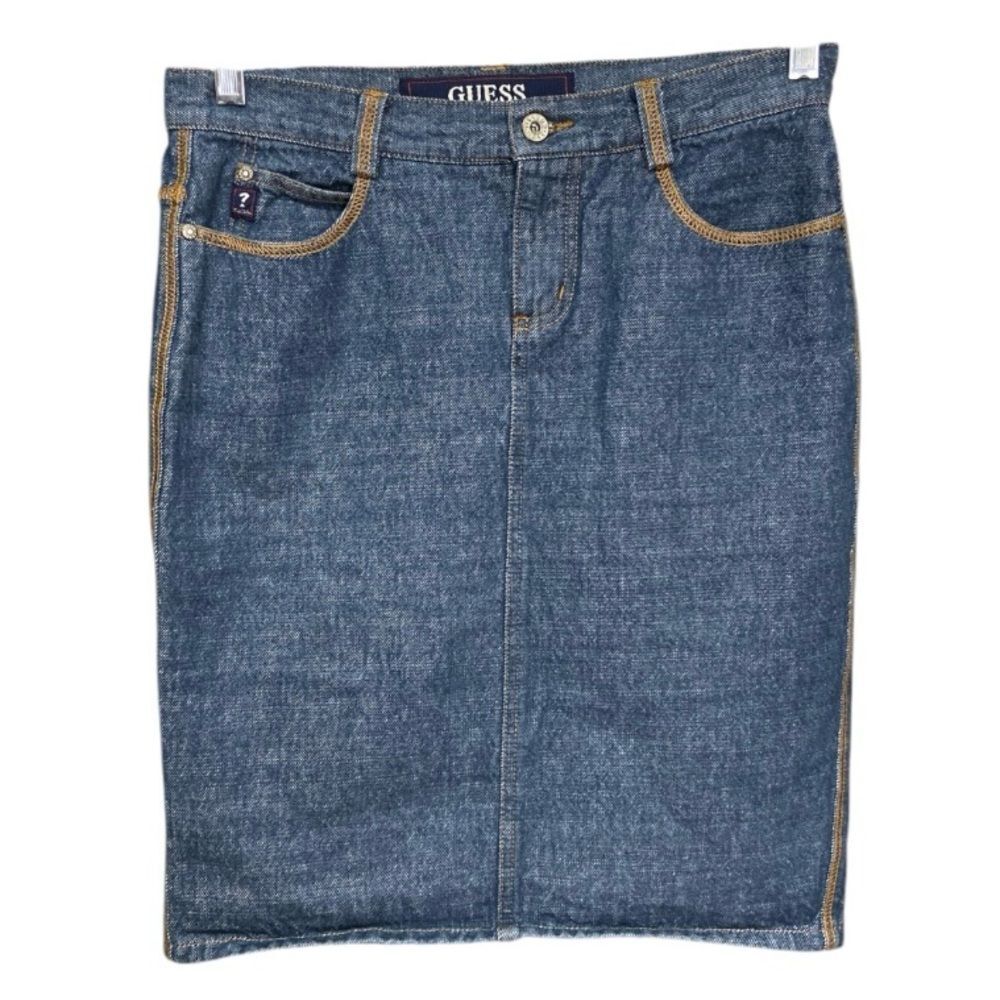 Vintage Guess Denim mini Skirt size 28 fits 30